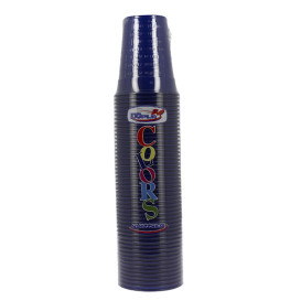 Copo de Plástico PS Azul Escuro 200ml Ø7cm (50 Uds)