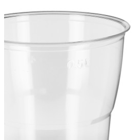 Copo Reutilizável PS "Diamant" cristal 600ml Ø9,4cm (25 Uds)