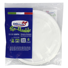 Prato Reutilizável PS Redondo Branco Ø32cm (180 Uds)