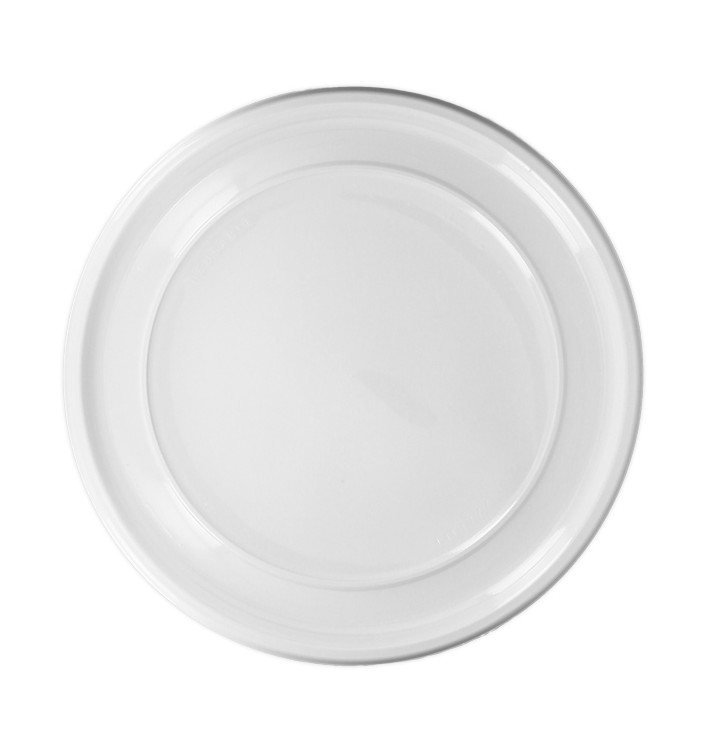 Prato Reutilizável PS Redondo Branco Ø32cm (10 Uds) Prato Reutilizável PS Redondo Branco Ø32cm (10 Uds)