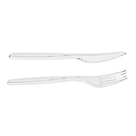 Set Talheres Reutilizáveis PS 2 Peças + Guardanapo (250 Uds)