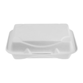 Embalagem Cana-de-açúcar Branco 23x15x7,5cm (50 Uds)