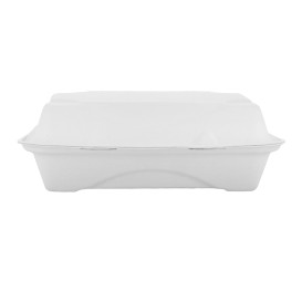 Embalagem Cana-de-açúcar Branco 23x15x7,5cm (50 Uds)