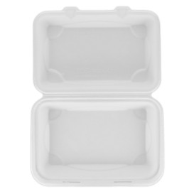 Embalagem Cana-de-açúcar Branco 23x15x7,5cm (50 Uds)