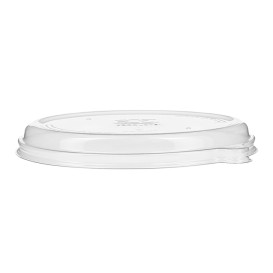 Tampa RPET Transparente Embalagem Oval 710 y 940ml (50 Uds)