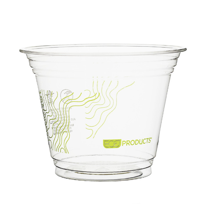 Copo Amido de Milho PLA "Green Stripe" 265ml (50 Uds) Copo Amido de Milho PLA "Green Stripe" 265ml (50 Uds)