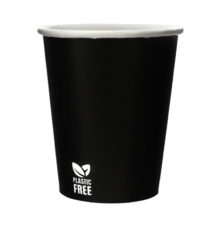 Copo de Cartão Plastic Free 7 Oz/210ml Preto Ø7,0cm (50 Uds)