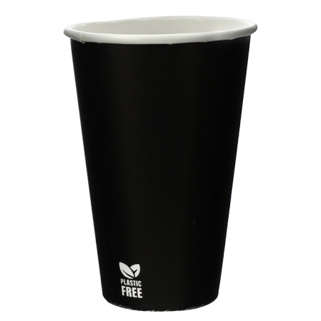 Copo de Cartão Plastic Free 12 Oz/360ml Preto Ø8,0cm (50 Uds)