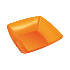 Tigela PS Cristal Duro Laranja 480ml 14x14cm 