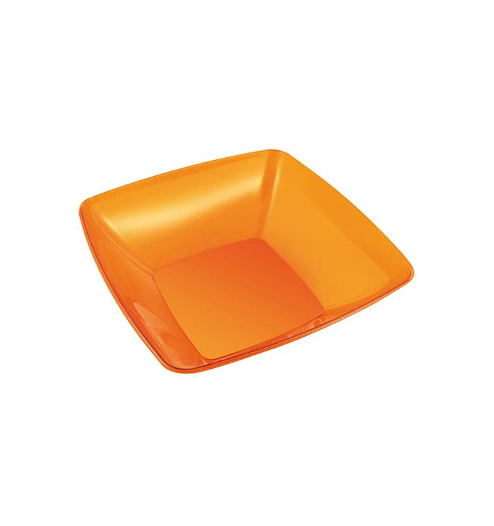 Tigela PS Cristal Duro Laranja 480ml 14x14cm 