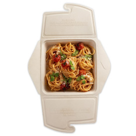 Embalagem MenuBox Cana-de-Açúcar 21x21x4cm 1350ml (50 Uds)