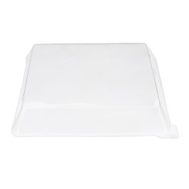 Tampa Plastico PET Transparente 27x20cm (10 Uds)