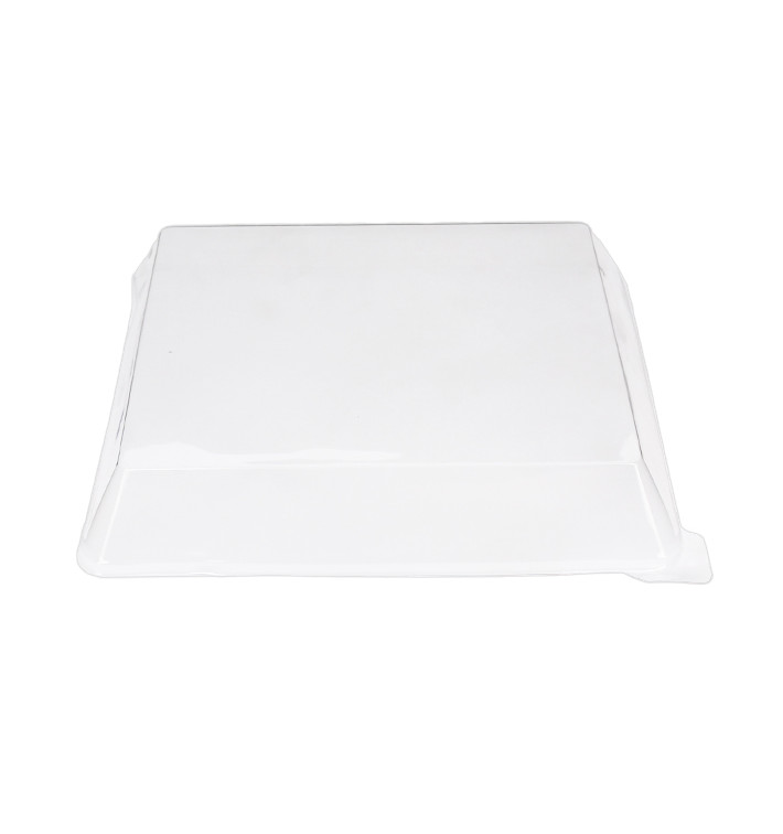 Tampa Plastico PET Transparente 27x20cm (10 Uds)