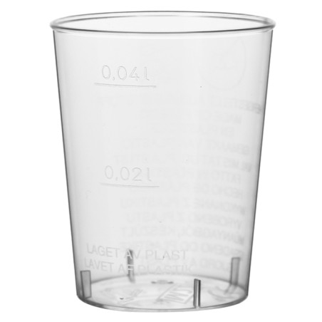 Copo Reutilizável PS Cristal Transp. 40ml (2.000 Uds)