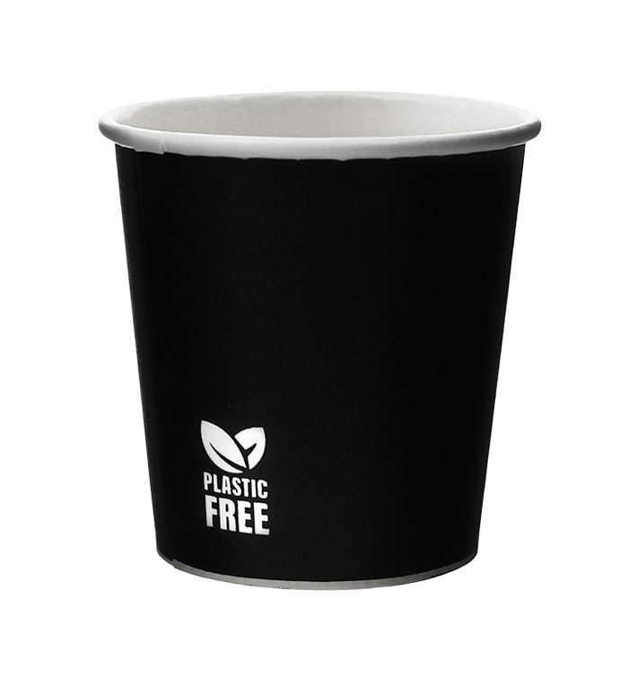 Copo de Cartão Plastic Free 4 Oz/120ml Preto Ø6,2cm (1.000 Uds) Copo de Cartão Plastic Free 4 Oz/120ml Preto Ø6,2cm (1.000 Uds)