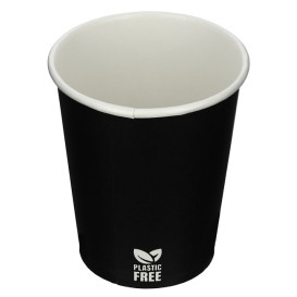 Copo de Cartão Plastic Free 7 Oz/210ml Preto Ø7,0cm (50 Uds)