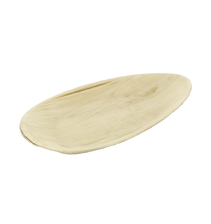 Bandeja Oval de folha de palmeira 30x16cm (200 Uds) Bandeja Oval de folha de palmeira 30x16cm (200 Uds)