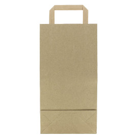 Saco Papel Kraft porta Garrafas 19+8x37cm (250 Uds)