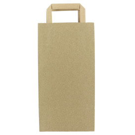 Saco Papel Kraft porta Garrafas 19+8x37cm (250 Uds)