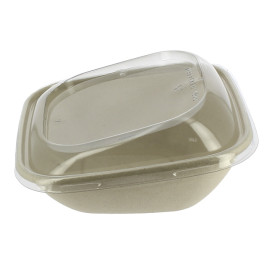Embalagem Cana-açúcar com tampa 750ml 190x190x80mm (90 Uds)