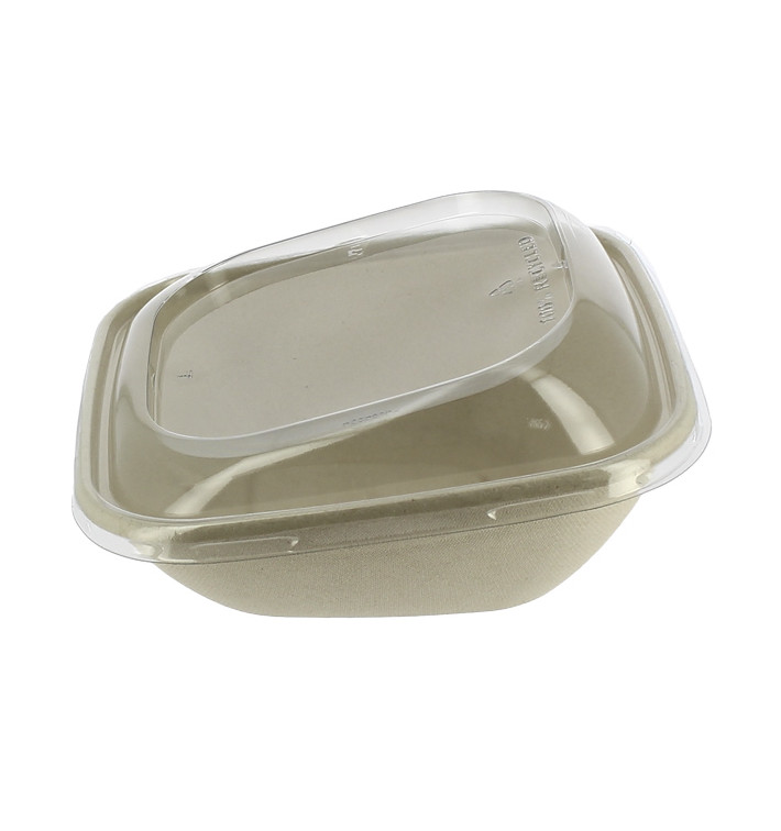Embalagem Cana-açúcar com tampa 750ml 190x190x80mm (90 Uds) Embalagem Cana-açúcar com tampa 750ml 190x190x80mm (90 Uds)
