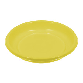 Prato Profundo Reutilizável Económico PS Amarelo Ø20,5cm (25 Uds)