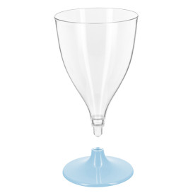 Copo PS Reutilizável Água/Wine Azul Foot 200ml 2P (6 Uds)