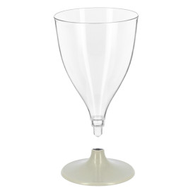 Copo PS Reutilizável Água/Wine Cinzento Foot 200ml 2P (6 Uds)