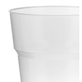 Copo de Cerveja Transparente PP 200 ml (1.000 Uds)