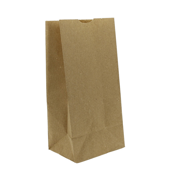 Saco de Papel Sem Asas Kraft 45g/m² Marrom 12+8x24cm (25 Uds) Saco de Papel Sem Asas Kraft 45g/m² Marrom 12+8x24cm (25 Uds)