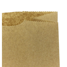 Saco de Papel Sem Asas Kraft 45g/m² Marrom 12+8x24cm (25 Uds)