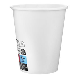 Copo de Cartão 9 Oz/280ml Branco Ø8,1cm (600 Uds)