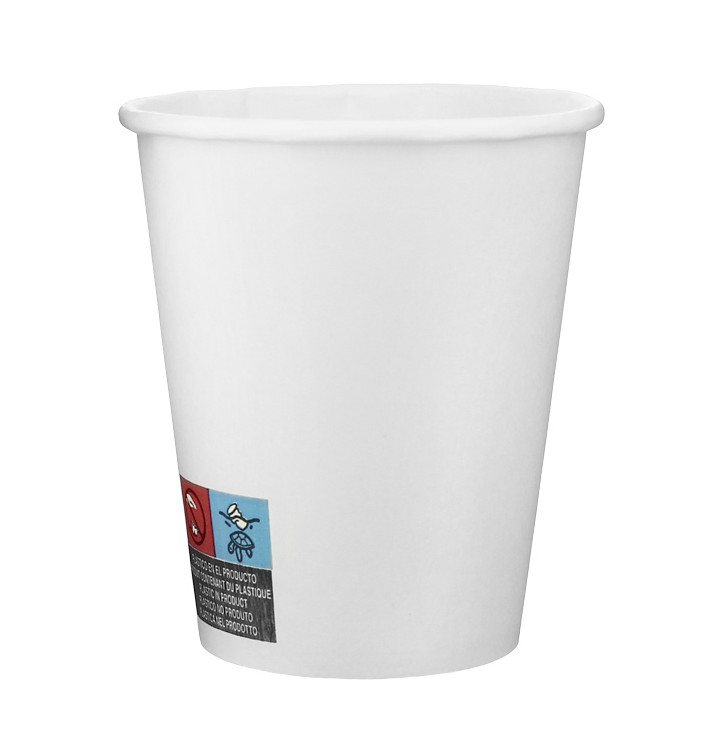 Copo de Cartão 9 Oz/280ml Branco Ø8,1cm (600 Uds) Copo de Cartão 9 Oz/280ml Branco Ø8,1cm (600 Uds)