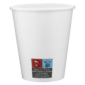 Copo de Cartão 9 Oz/280ml Branco Ø8,1cm (600 Uds)