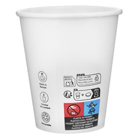 Copo de Cartão 9 Oz/280ml Branco Ø8,1cm (600 Uds)