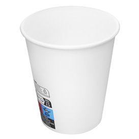 Copo de Cartão 9 Oz/280ml Branco Ø8,1cm (600 Uds)