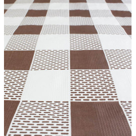 Toalha Papel Cortado Mesa 1x1m "Quadro Marrons" 40g (400 Uds)
