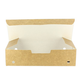 Caixa Take Away Grande Kraft 200x100x50mm (25 Uds)
