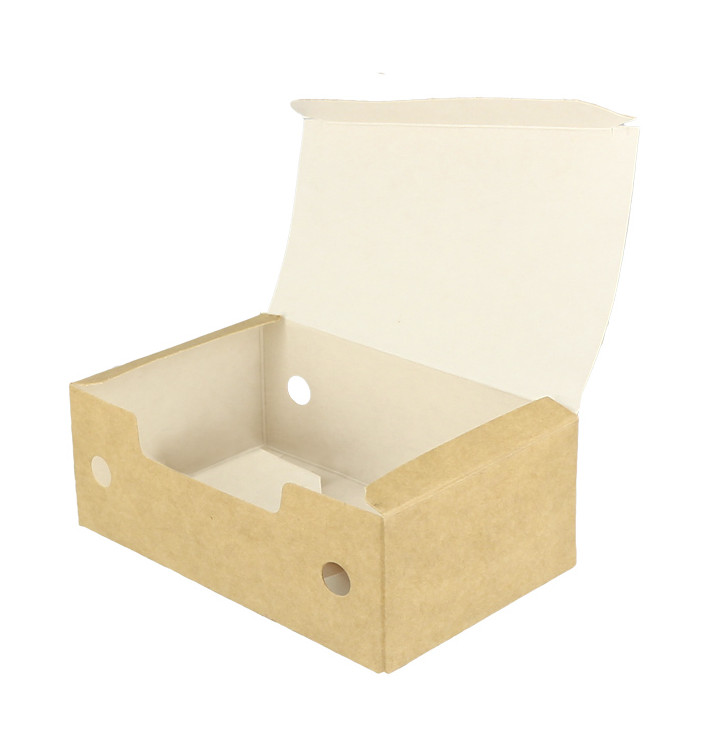 Caixa Take Away Pequeno Kraft 115x72x43mm (750 Uds) Caixa Take Away Pequeno Kraft 115x72x43mm (750 Uds)
