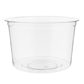 Embalagem Compostáveis PLA Transparente 470ml (50 Uds)