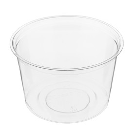 Embalagem Compostáveis PLA Transparente 470ml (50 Uds)