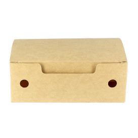 Caixa Take Away Pequeno Kraft 115x72x43mm (25 Uds)