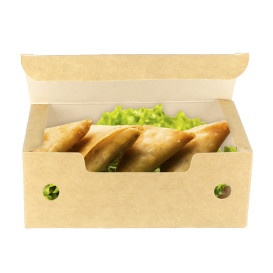 Caixa Take Away Pequeno Kraft 115x72x43mm (25 Uds)