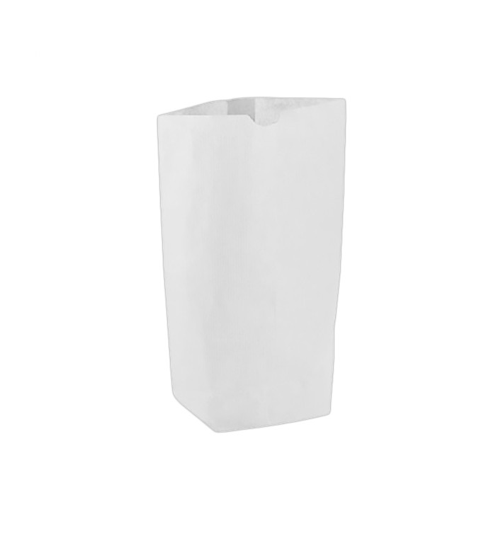 Saco de Papel Cilíndrico com Base Hexagonal Branco 19x26cm (50 Uds) Saco de Papel Cilíndrico com Base Hexagonal Branco 19x26cm (50 Uds)