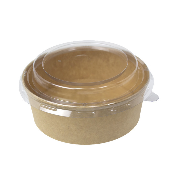 Terrina de Cartão Kraft-Kraft con Tampa PP 550ml (50 Uds) Terrina de Cartão Kraft-Kraft con Tampa PP 550ml (50 Uds)