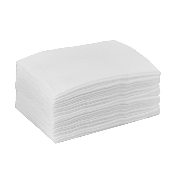 Toalha Spunlace Cabaleireiros Branco 40x80cm 50g/m² (700 Uds) Toalha Spunlace Cabaleireiros Branco 40x80cm 50g/m² (700 Uds)