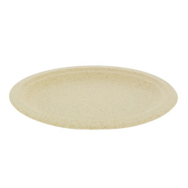Prato Oval de Farelo de Trigo Natural 26x20cm (50 Uds)