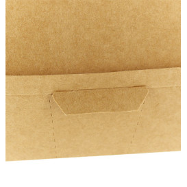 Caixa Cartão Hamburguer Kraft XXL 14,5x14,5x8 cm (400 Uds)