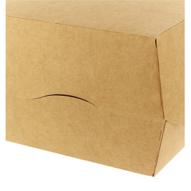 Caixa Cartão Hamburguer Kraft XXL 14,5x14,5x8 cm (400 Uds)