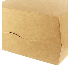 Caixa de Cartão Hamburguer Kraft Mega 16,5x18x9cm (200 Uds)